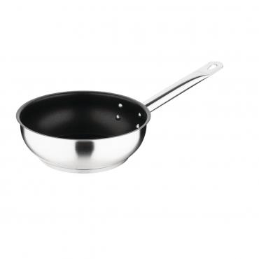 Vogue FC098 Non-stick Teflon Stainless Steel Platinum Plus Saut Pan 200mm