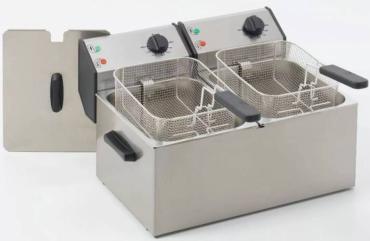 Roller Grill FD80D Double Electric Countertop Fryer - 2 x 8 Litres