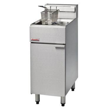 Blue Seal Fastfri FF18 Single V-Tank, Twin Basket 18Ltr Gas Fryer 400mm (CK2718/CK2719)
