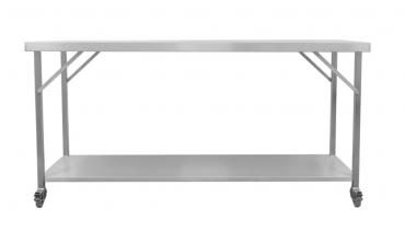 Parry Stainless Steel Foldable Table - Ideal For Outdoor Events & Mobile Catering!