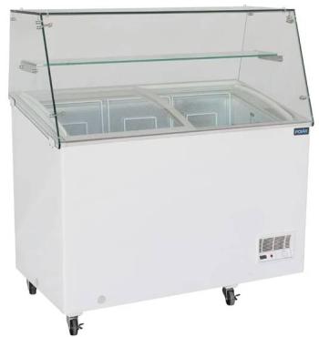 Polar FL992 G-Series Display Chest Freezer with Glass Surround 270Ltr