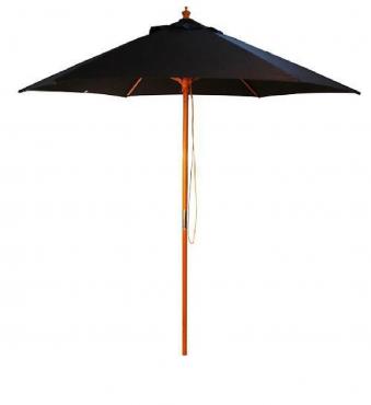 Bolero FN956 Cheltenham Round Parasol 2.5m - Black