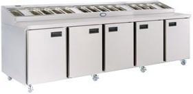 Foster FPS5HR 5 Door Refrigerated Prep Counter 15-120