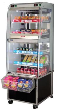 Free Flow MHC1D Grab & Go Heated & Chilled Display Merchandiser