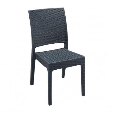 Florida Side Chair Dark Grey (Pack of 2) FS444