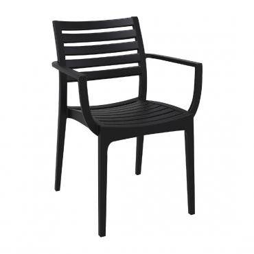 Artemis Arm Chair Black (Pack of 2) FS445