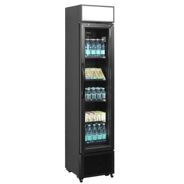 Tefcold FSC175H Black Slimline Glass Door Merchandiser