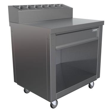 Parry \i{FLEXI-SERVE} Condiments Trolley - With Cupboard & Without