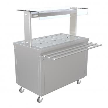 Parry \I{FLEXI-SERVE} FS-HB Hot Cupboard with Dry Heat Bain Marie - Quartz Heated Gantry