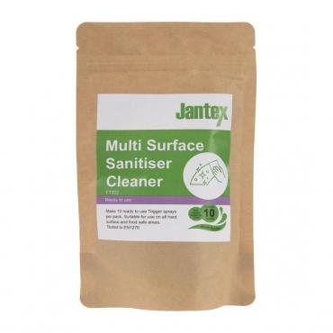 Jantex Green Kitchen Surface Sanitiser Sachets (Pack of 10) - FT322