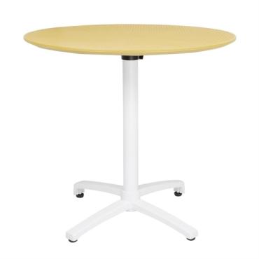Bolero Folding Polypropylene Table Mustard Yellow 800mm