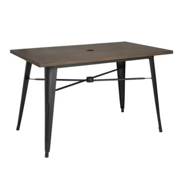 Bolero Complete OutdoorTable 120x76x76cm - Dark Wood - FT955