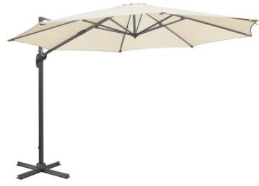 Bolero FU507 Venice Heavy Duty Parasol Cream 3.5m