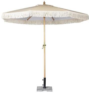 Bolero FU508 Sicily Round Striped Parasol 2.5m Diameter
