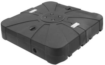 Bolero FU509 Heavy Duty Water Fill Parasol Base - 100kg (filled)