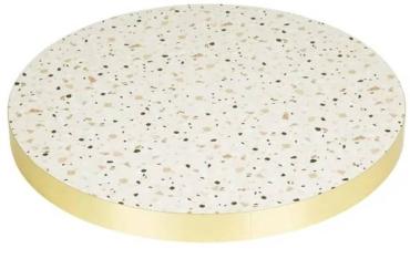 Bolero FU518 Terrazzo Style Round Table Top 600mm