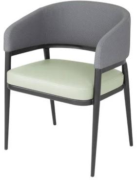 Bolero FU520 Meridian Interior Chairs Pistachio Grey (2 Pack)