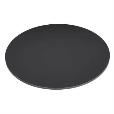 Bolero FU531 Matte Black Round Outdoor Table Top 600mm