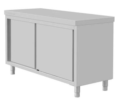 Vogue FU586 Standing Floor Cupboard Stainless Steel 900x1500x600mm