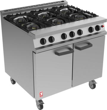 Falcon Dominator Plus G3101 6 Burner Oven Range On Castors <br> With 3 Years Parts and Labour Warranty!