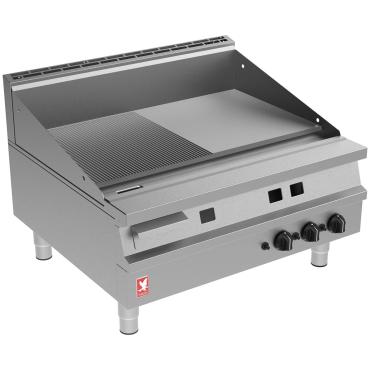 Falcon Dominator Plus G3941R Half-Ribbed Steel Plate Gas Griddle