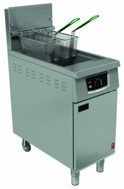 Falcon G401F Single Pan Twin Basket Gas Fryer with Filtration