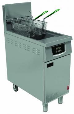 Falcon G402F Single Pan, Twin Basket Programmable Gas Fryer With Filtration