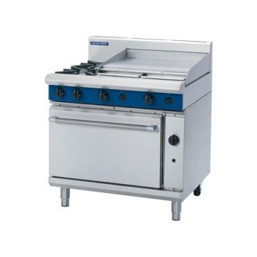 Blue Seal G506B 2 Burner Static Ovens & 600mm Smooth Griddle 