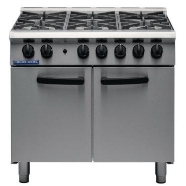 Blue Seal SR G750-6 6 Burner Gas Range with Static Oven