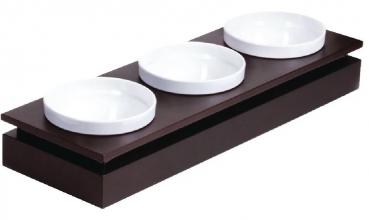 GC913 APS Frames Dark Wood Rectangular Small Bowl Base