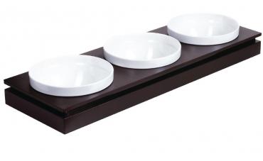 GC914 APS Frames Dark Wood Rectangular Large Bowl Base