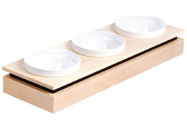 GC915 APS Frames Maple Wood Rectangular Small Bowl Base