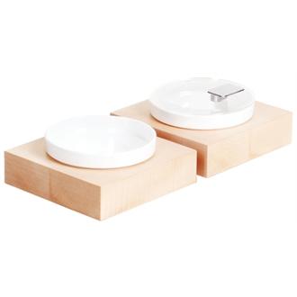 GC924 APS Frames Maple Wood Small Square Buffet Bowl Box