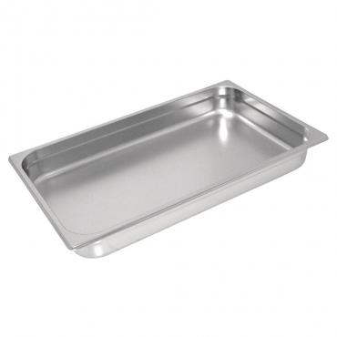 Vogue GC962 heavy duty stainless steel 1/1 Gastronorm pan 40mm 