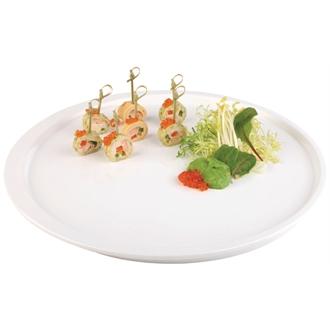 GD105 White Round 15" Melamine Tray