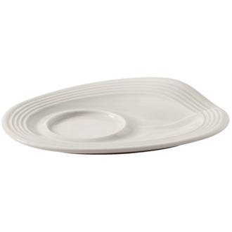 GD269 Revol Froisses White Espresso Saucers 130mm