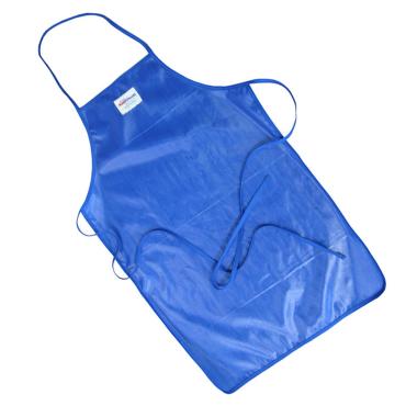 Burnguard GD331 Nylon QuicKlean Unisex Bib Apron Blue