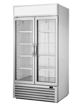 True GDM-35-HC-FDG01 2 Door Display Merchandiser Fridge 