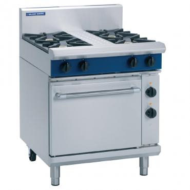 Blue Seal GE505D 4 Burner Dual Fuel Static Oven - Natural Gas