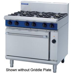 Blue Seal GE56B Electric Convection Ovens With 2 Burner Top & 600mm Griddle