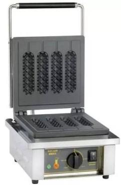 Roller Grill GES80 Single Four Piece Hot Dog Stick Waffle Iron - 4 Stick