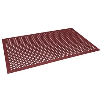 Jantex GF017 Rubber Anti Fatigue Mat Red