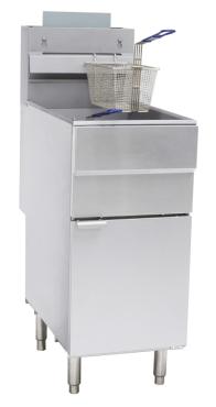 Chefsrange GF120 4 Burner Single Tank Gas Fryer - 22 Litres