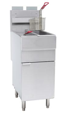 Chefsrange GF120T 4 Burner Twin Tank Slimline Gas Fryer - 20 Litres