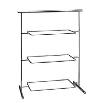 GF168 APS Pure Melamine Chrome Serving Stand 370mm