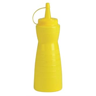 GF252 Vogue Yellow Lidded Sauce Bottle