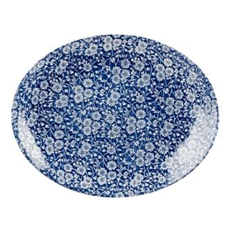 GF302 Churchill Vintage Prints Oval Plates Prague Victorian Calico Print 317mm