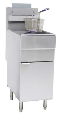 Chefsrange GF90 3 Burner Single Tank Gas Fryer - 22 Litres