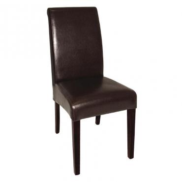 GF956 Bolero Curved Back Leather Chairs (Pack of 2)