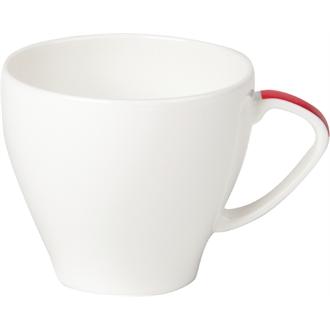 GG118 Royal Porcelain Maxadura Edge Red Handled Cups 200ml (x12)